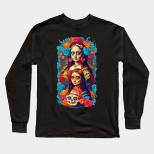 Sugar Skull Halloween Long Sleeve T-Shirt